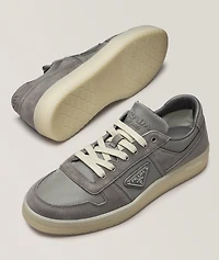 Downtown Re-Nylon & Suede Sneakers