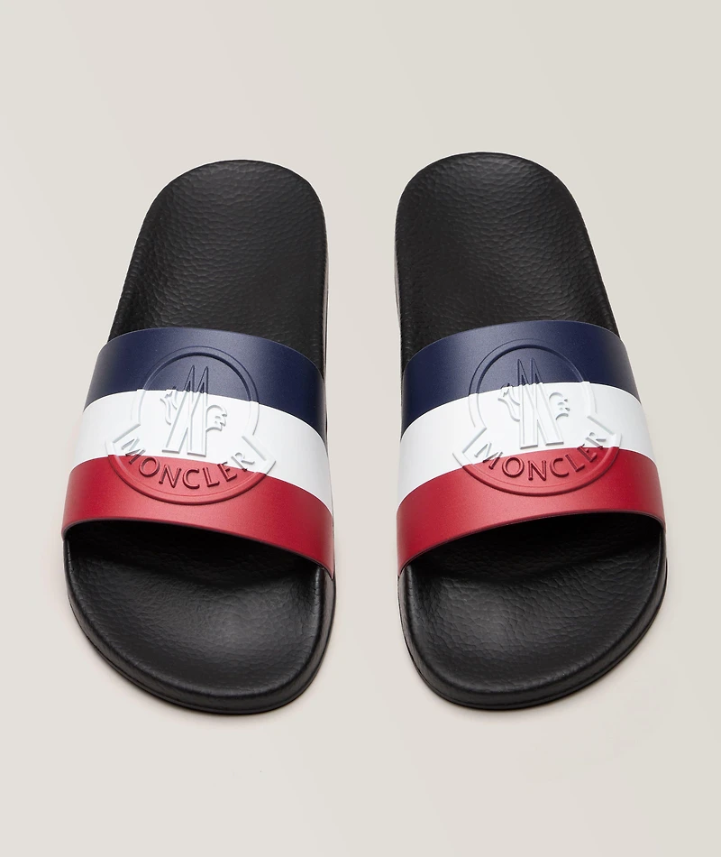Baile Tricolour Rubber Slides
