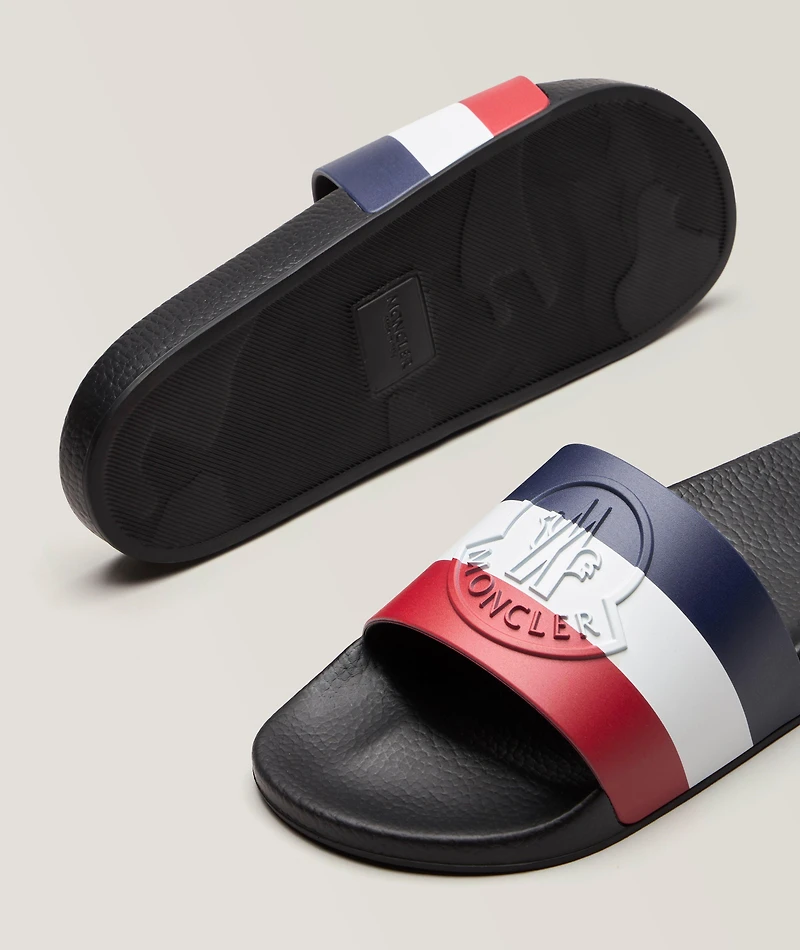 Baile Tricolour Rubber Slides