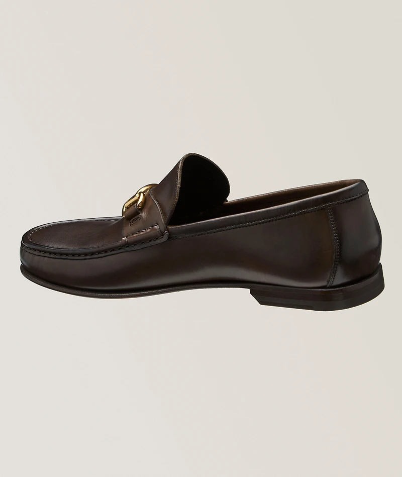 Watts Leather Horsebit Moc Toe Loafers