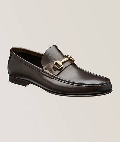 Watts Leather Horsebit Moc Toe Loafers