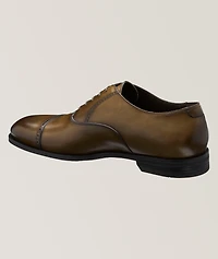 Everly Burnished Leather Cap-Toe Oxfords