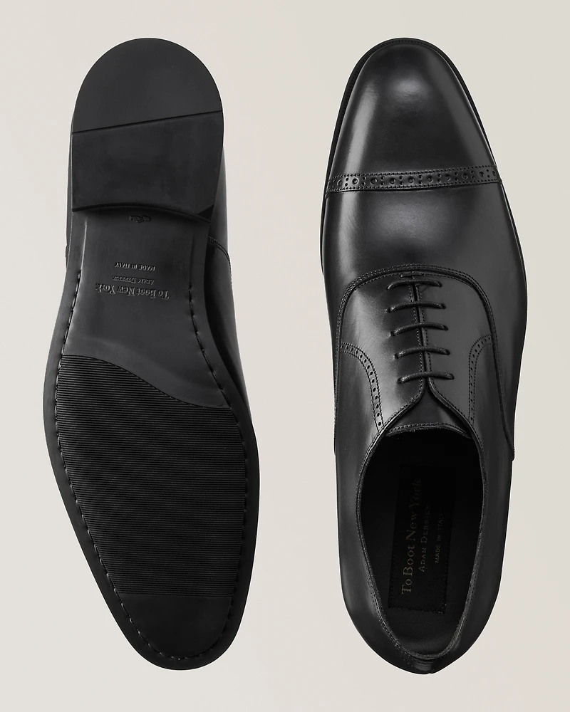 Everly Leather Cap-Toe Oxfords