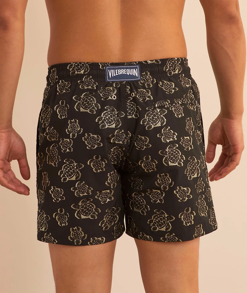 Jacquard Broché Turtles Swim Shorts