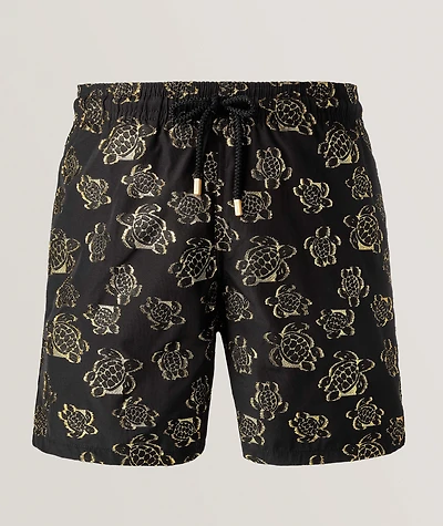 Jacquard Broché Turtles Swim Shorts