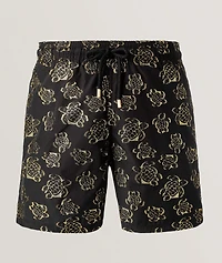 Jacquard Broché Turtles Swim Shorts
