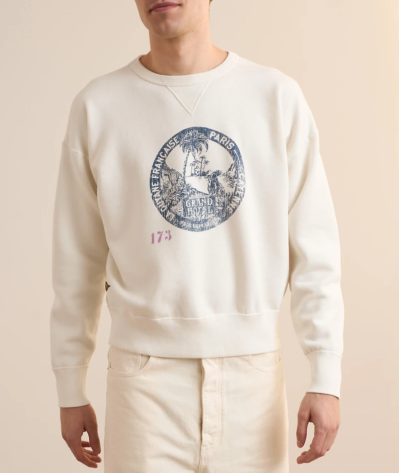 Palm Tree Cotton-Blend Sweatshirt