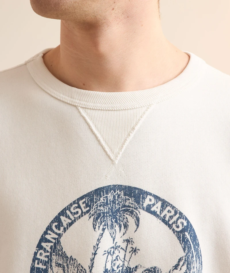 Palm Tree Cotton-Blend Sweatshirt