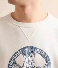 Palm Tree Cotton-Blend Sweatshirt