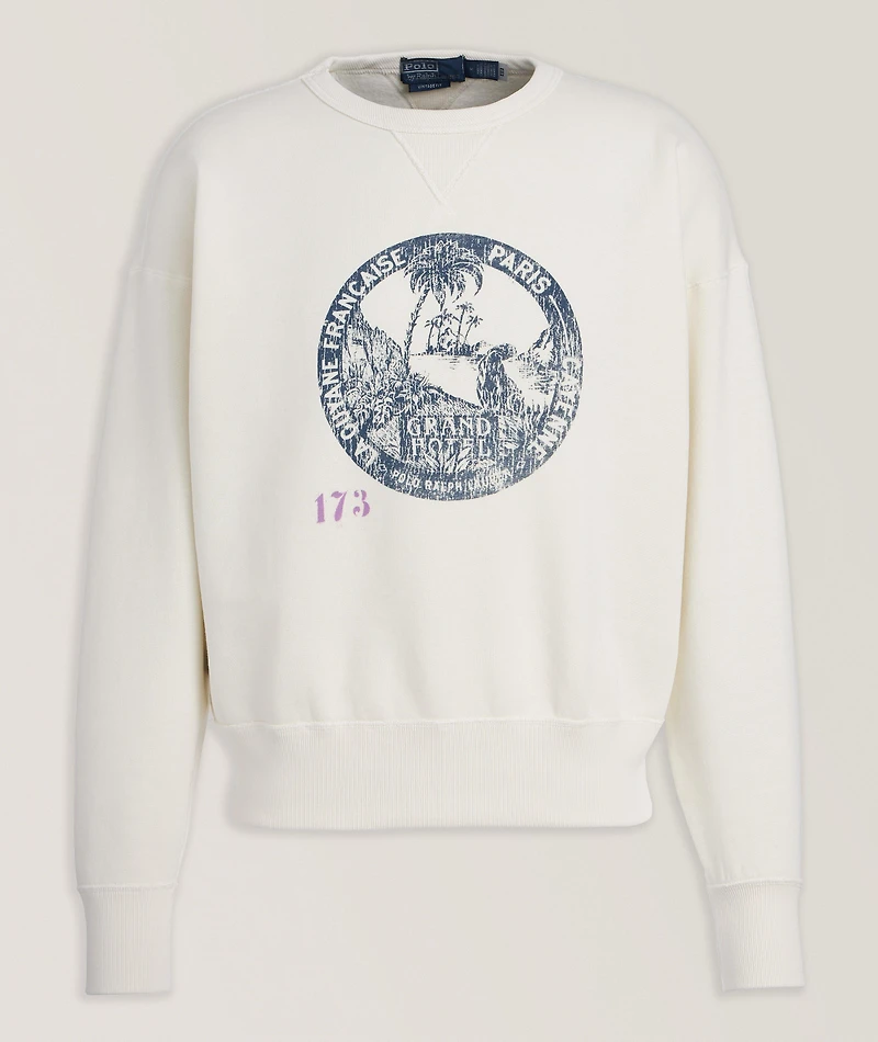 Palm Tree Cotton-Blend Sweatshirt