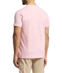 Embroidered Logo Cotton Crewneck T-Shirt
