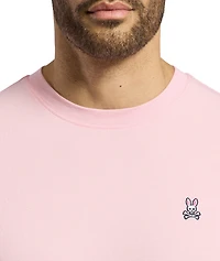 Embroidered Logo Cotton Crewneck T-Shirt