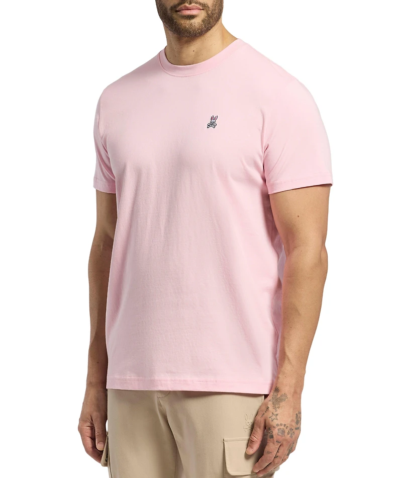 Embroidered Logo Cotton Crewneck T-Shirt