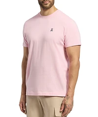 Embroidered Logo Cotton Crewneck T-Shirt