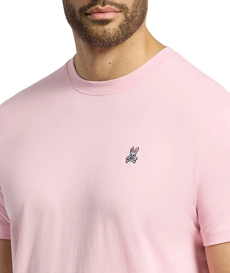 Embroidered Logo Cotton Crewneck T-Shirt