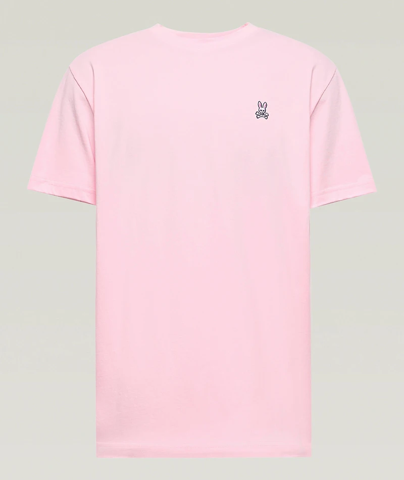 Embroidered Logo Cotton Crewneck T-Shirt