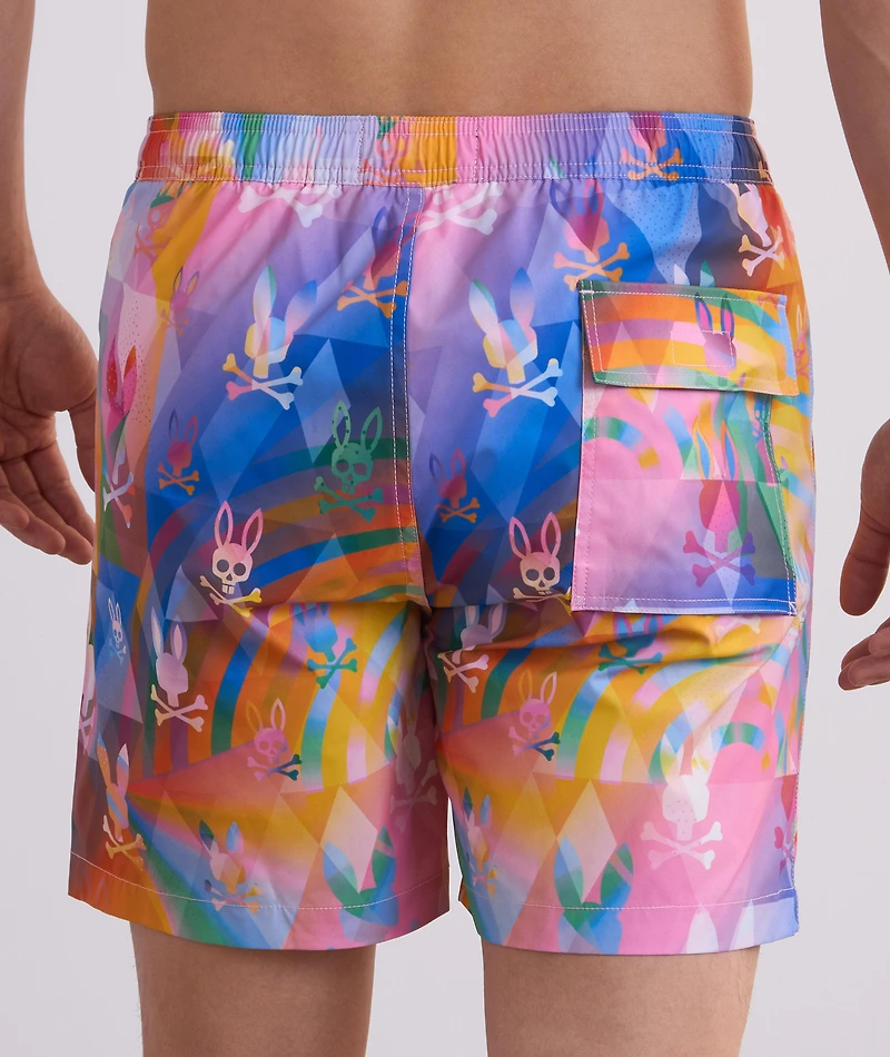 Milos Printed Swim Trunks