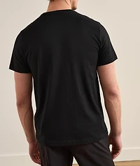 Gensee Embroidered Cursive Logo Cotton T-Shirt