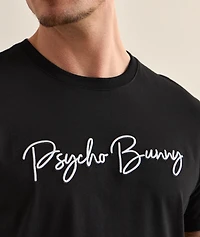 Gensee Embroidered Cursive Logo Cotton T-Shirt