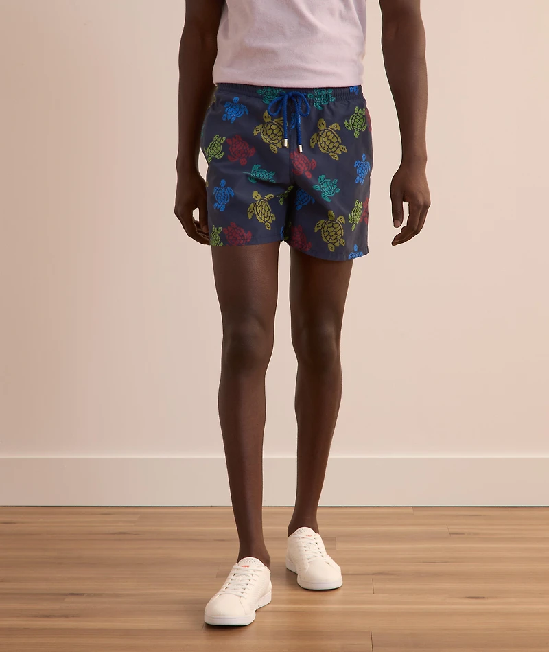 Turtle Print Swim Trunks
