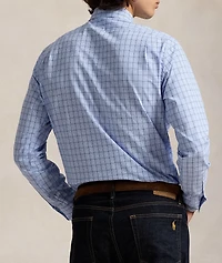 Grid Cotton Poplin Shirt