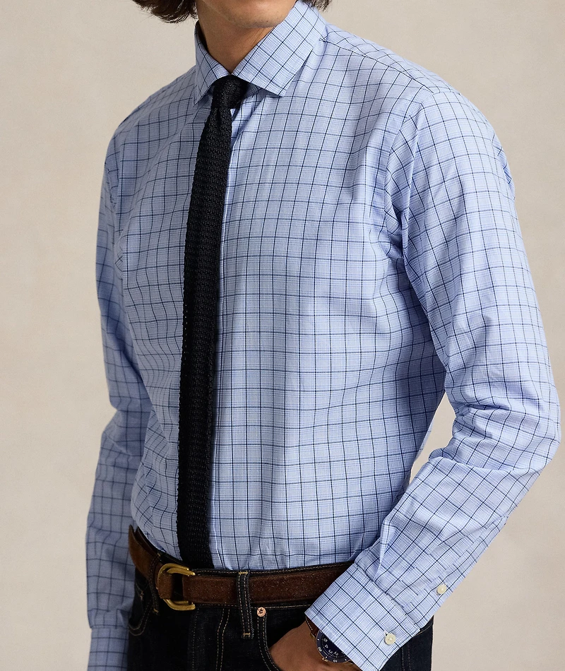 Grid Cotton Poplin Shirt