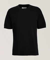 Supima Cotton Piqué Crewneck Sweater