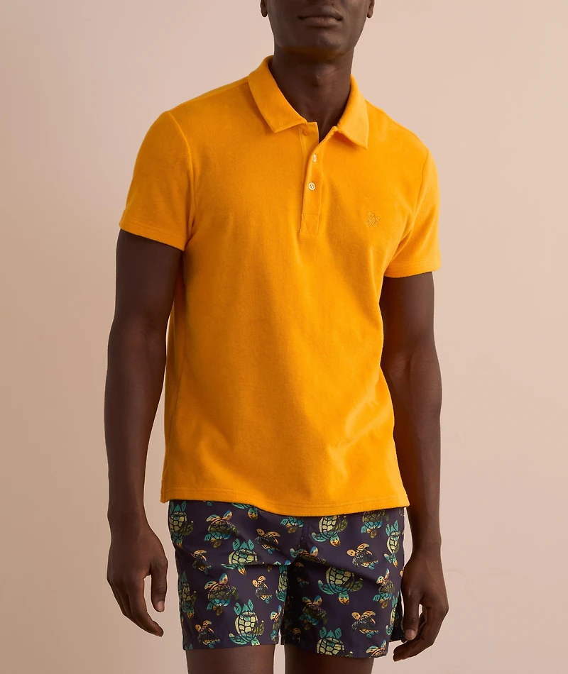 Terry Cotton-Blend Polo