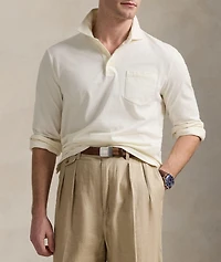 Suede Cotton Polo