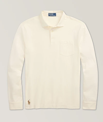 Suede Cotton Polo