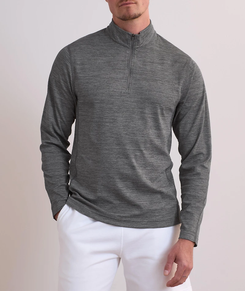 Standard-Fit Solotex Mesh Quarter-Zip