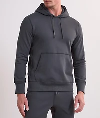 Slim-Fit Terry Cotton Hooded Sweater