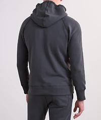 Slim-Fit Terry Cotton Hooded Sweater