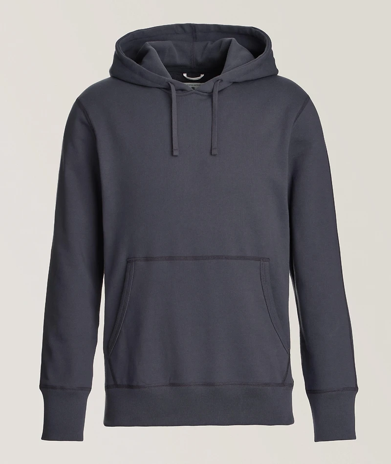 Slim-Fit Terry Cotton Hooded Sweater