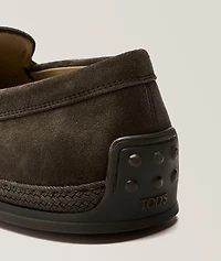 Suede Tonal Espadrilles Loafers