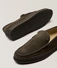 Suede Tonal Espadrilles Loafers