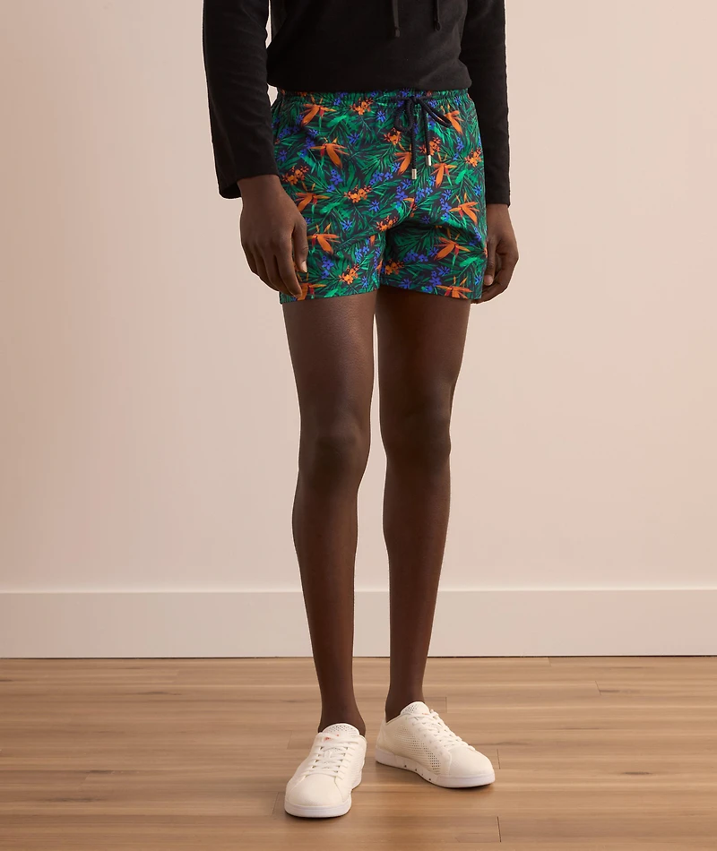 Tropical Flower Stretch Swim Shorts
