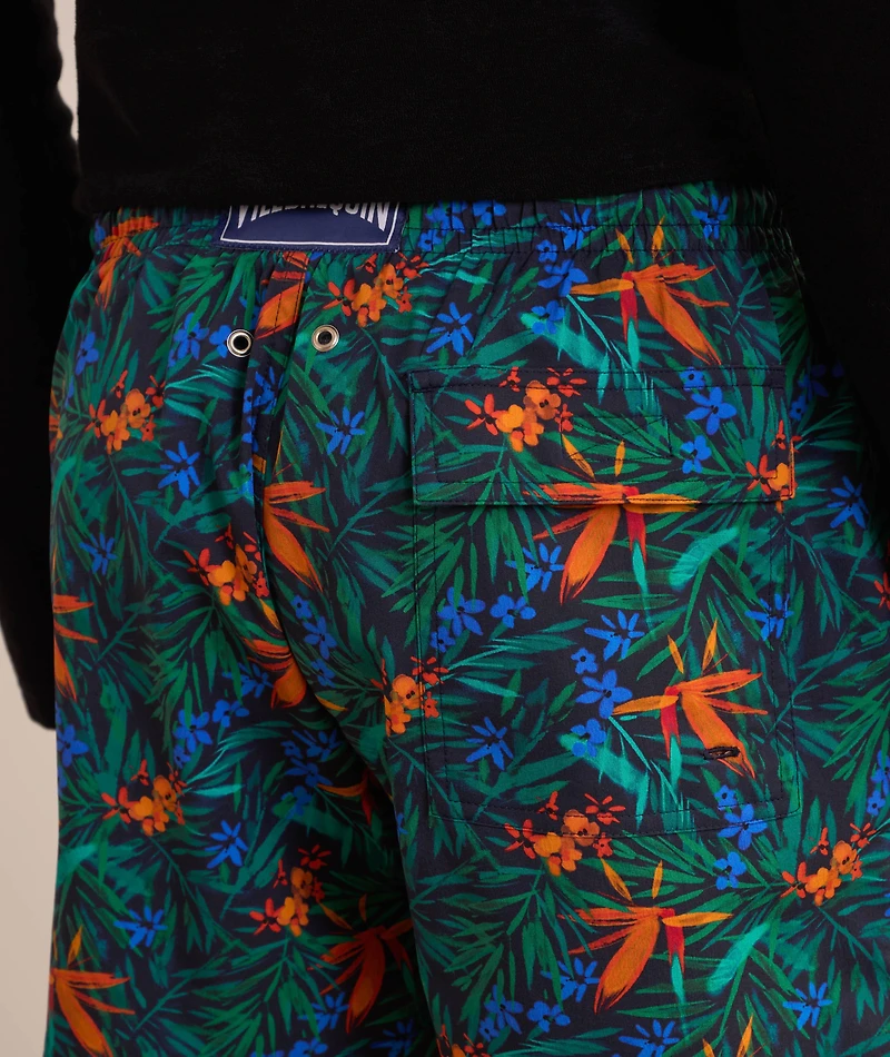 Tropical Flower Stretch Swim Shorts