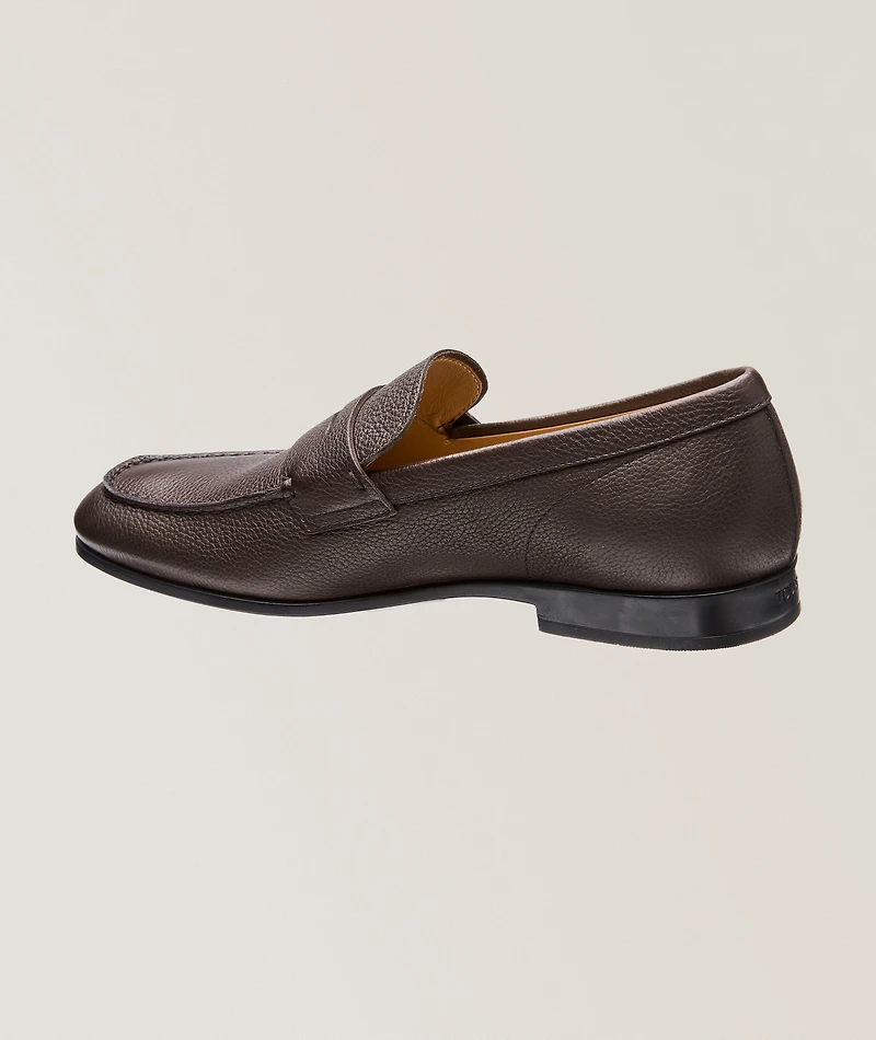 Grain Leather Penny Loafers