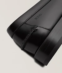 Polished Leather Penny Loafers