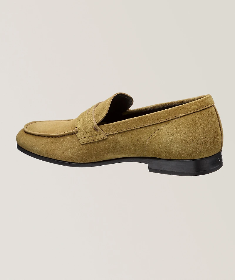 Suede Penny Loafers