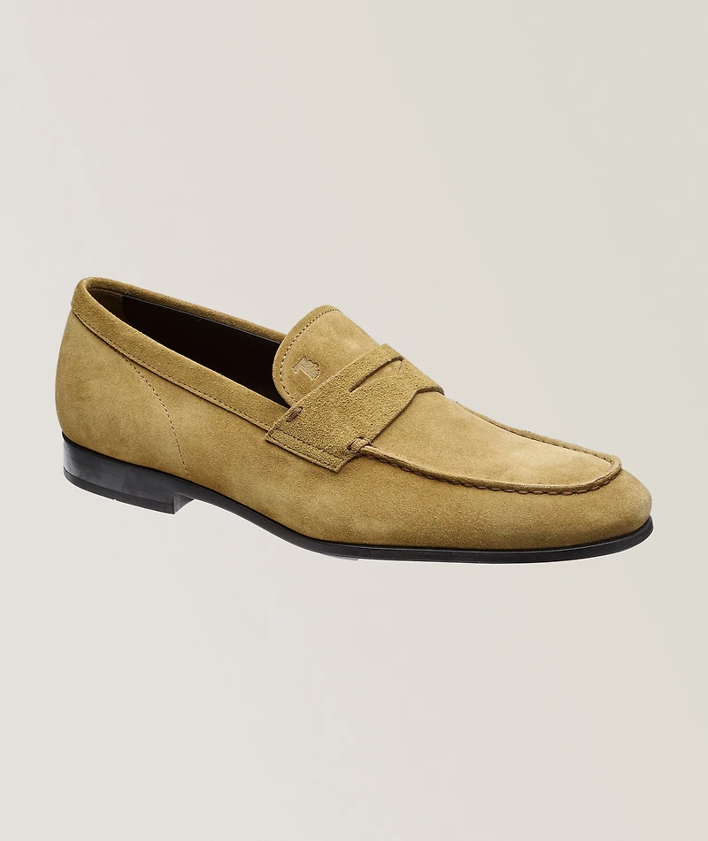 Suede Penny Loafers