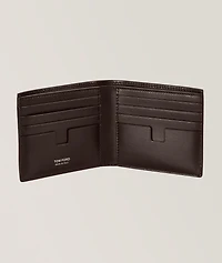 Nubuck Leather T-Line Bifold Wallet 
