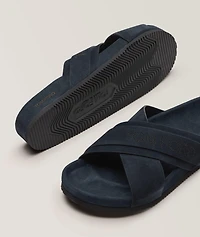 Suede Criss-Cross Sandals