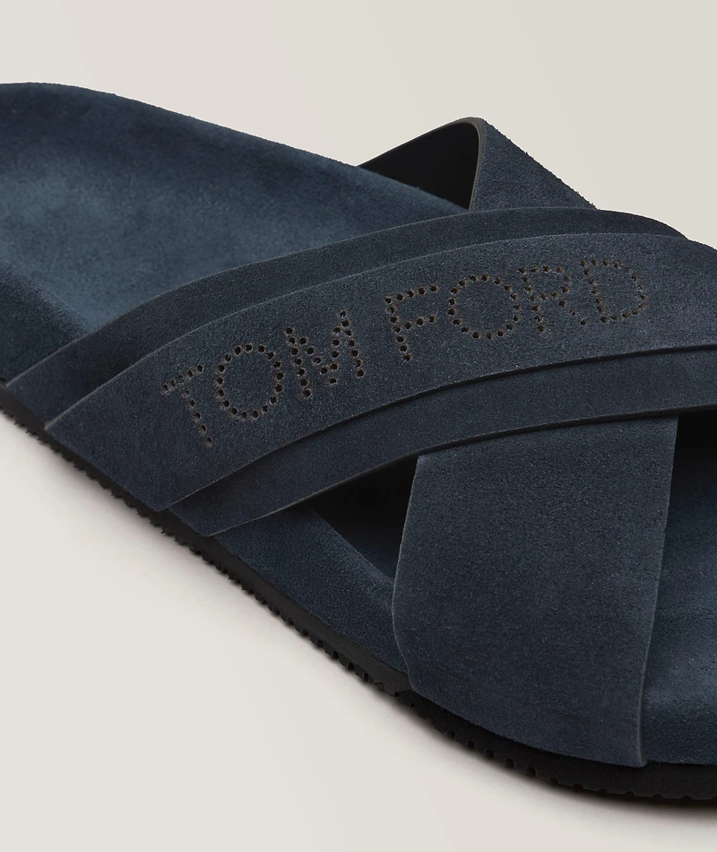 Suede Criss-Cross Sandals