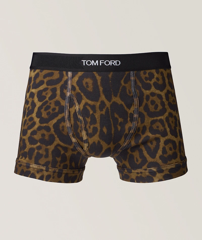 Cheetah Stretch-Cotton Boxers