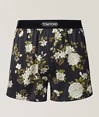 Floral Stretch-Silk Boxers