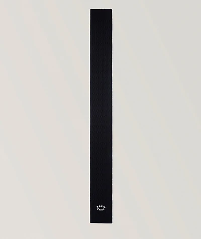 Kenzo Verdy Market Cable Knit Logo Scarf 