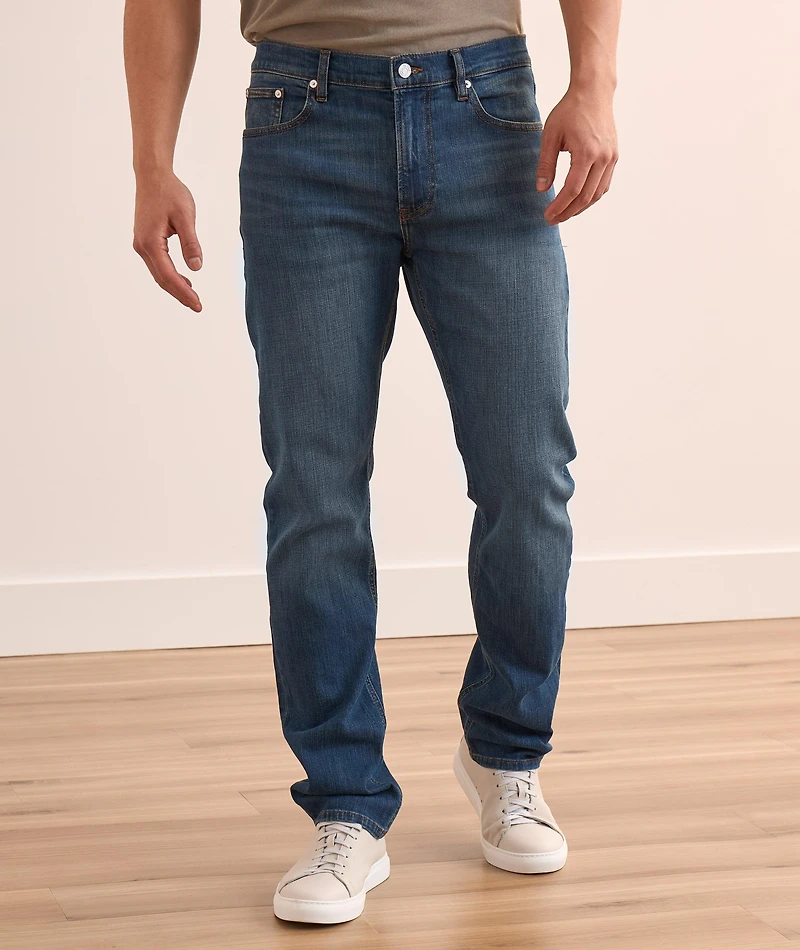 Modern Straight Stretch-Cotton Jeans