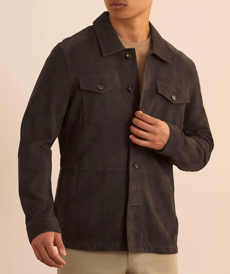 Suede Overshirt
